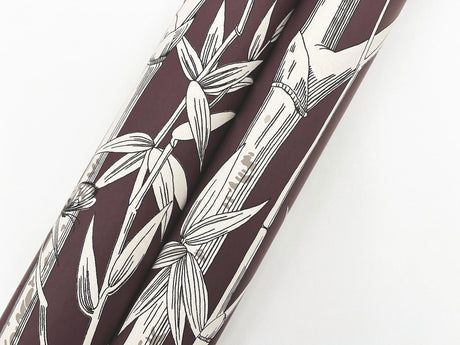 York Wallcoverings Bambou Toile Burgundy Purple Wallpaper