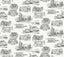 York Wallcoverings Modern Vista Toile Black Black Wallpaper