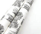 York Wallcoverings Modern Vista Toile Black Black Wallpaper