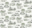 York Wallcoverings Modern Vista Toile Evergreen Green Wallpaper