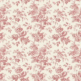 York Wallcoverings Anemone Toile French Red Red Wallpaper
