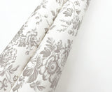 York Wallcoverings Anemone Toile Taupe Beige Wallpaper