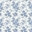 York Wallcoverings Anemone Toile Navy Blue Wallpaper