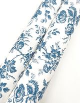 York Wallcoverings Anemone Toile Navy Blue Wallpaper