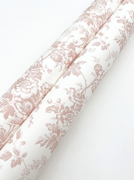 York Wallcoverings Anemone Toile Blush Pink Wallpaper