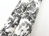 York Wallcoverings Anemone Toile Black Black Wallpaper