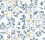 York Wallcoverings Limoncello Toile Blue Blue Wallpaper