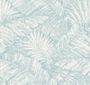 York Wallcoverings Palm Cove Toile Blue Wallpaper