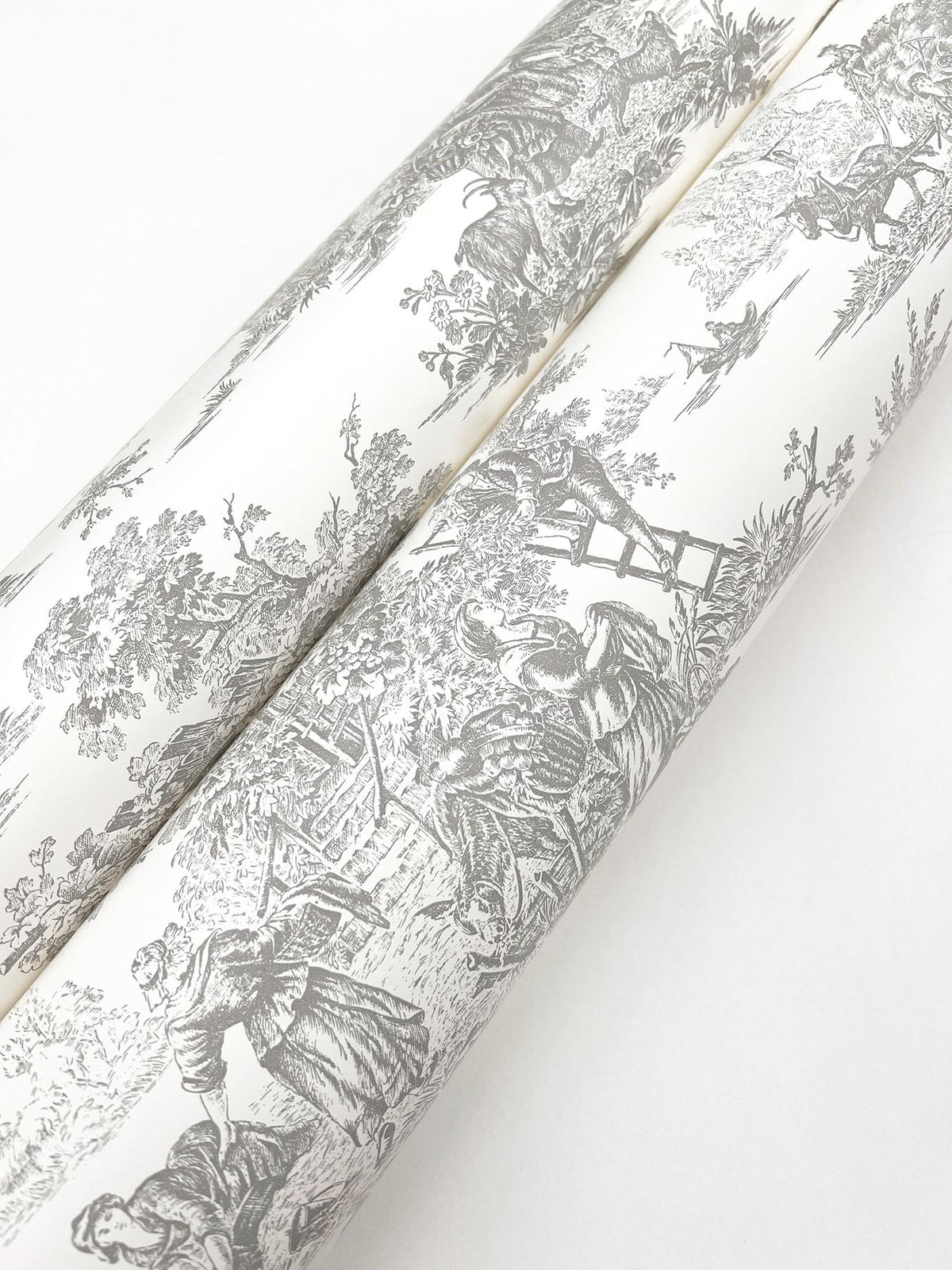 York Wallcoverings Campagne Toile Grey Wallpaper – DecoratorsBest