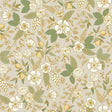 Rifle Paper Co. Colette Linen Peel and Stick Beige Wallpaper
