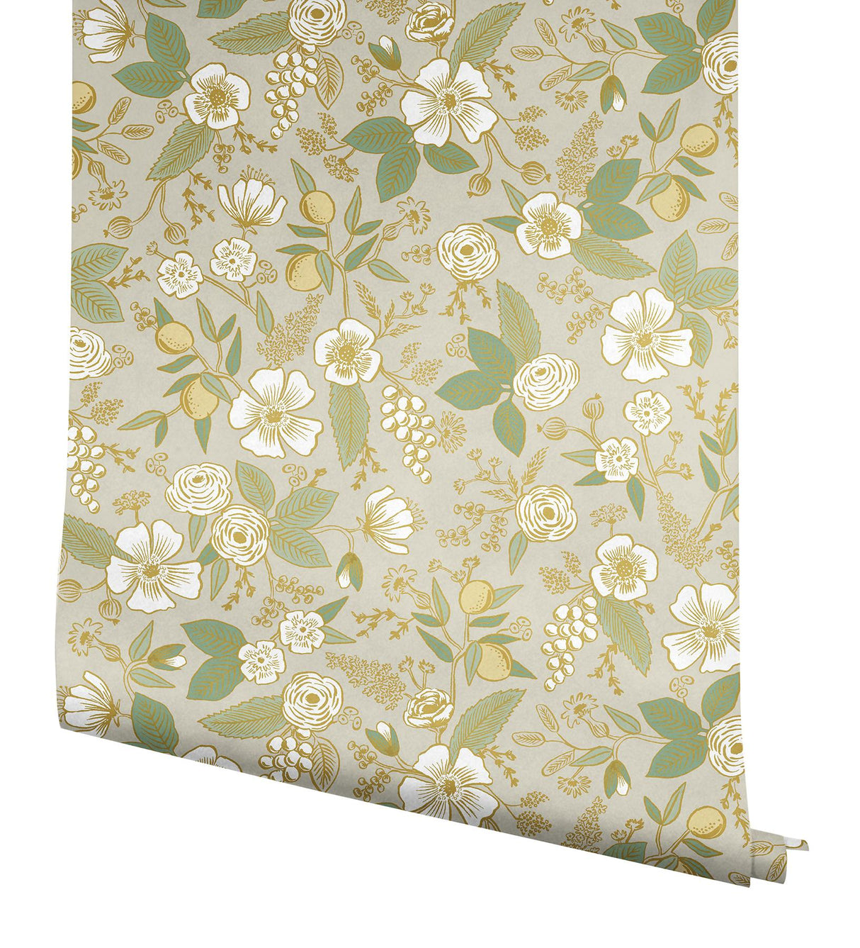 Rifle Paper Co. Colette Linen Peel And Stick Beige Wallpaper