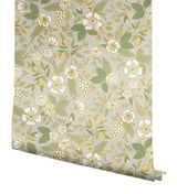 Rifle Paper Co. Colette Linen Peel And Stick Beige Wallpaper