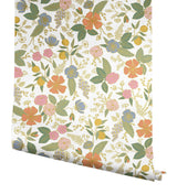 Rifle Paper Co. Colette Rose Multicolor Peel And Stick Pink Wallpaper