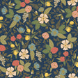 Rifle Paper Co. Colette Navy Peel and Stick Blue Wallpaper