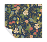 Rifle Paper Co. Colette Navy Peel And Stick Blue Wallpaper