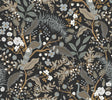 Rifle Paper Co. Peacock Garden Black Peel and Stick Black Wallpaper