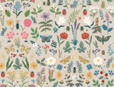 Rifle Paper Co. Curio Linen Peel and Stick Beige Wallpaper