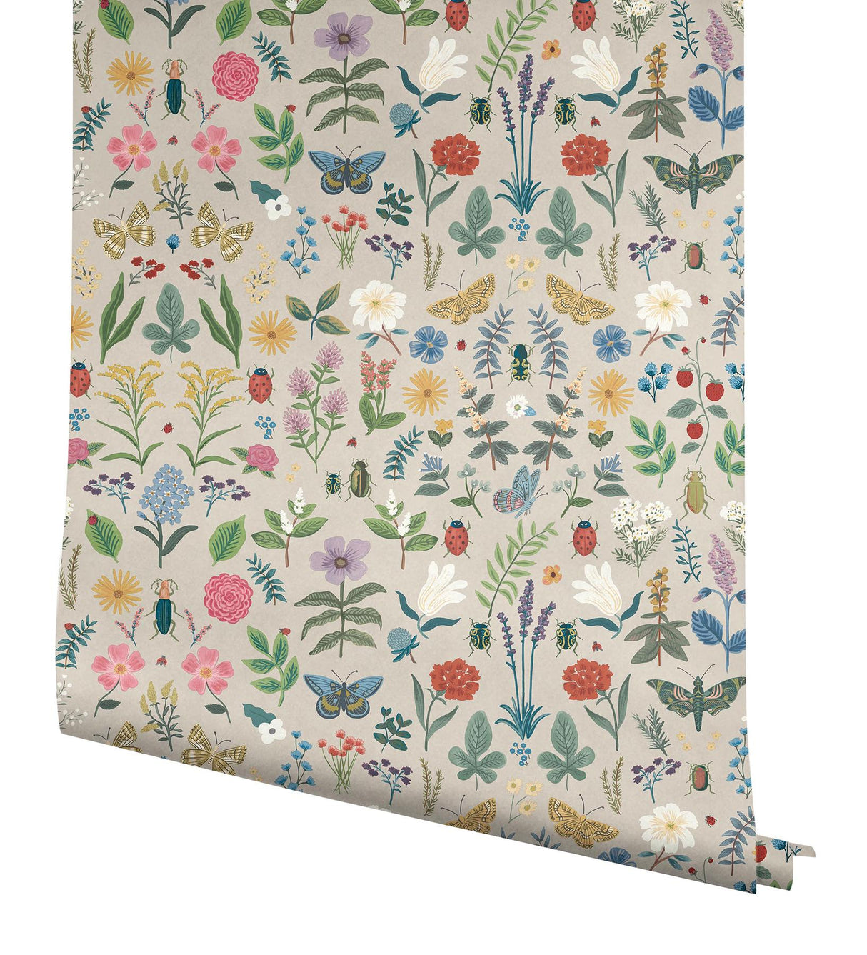 Rifle Paper Co. Curio Linen Peel And Stick Beige Wallpaper