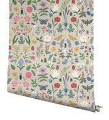 Rifle Paper Co. Curio Linen Peel And Stick Beige Wallpaper