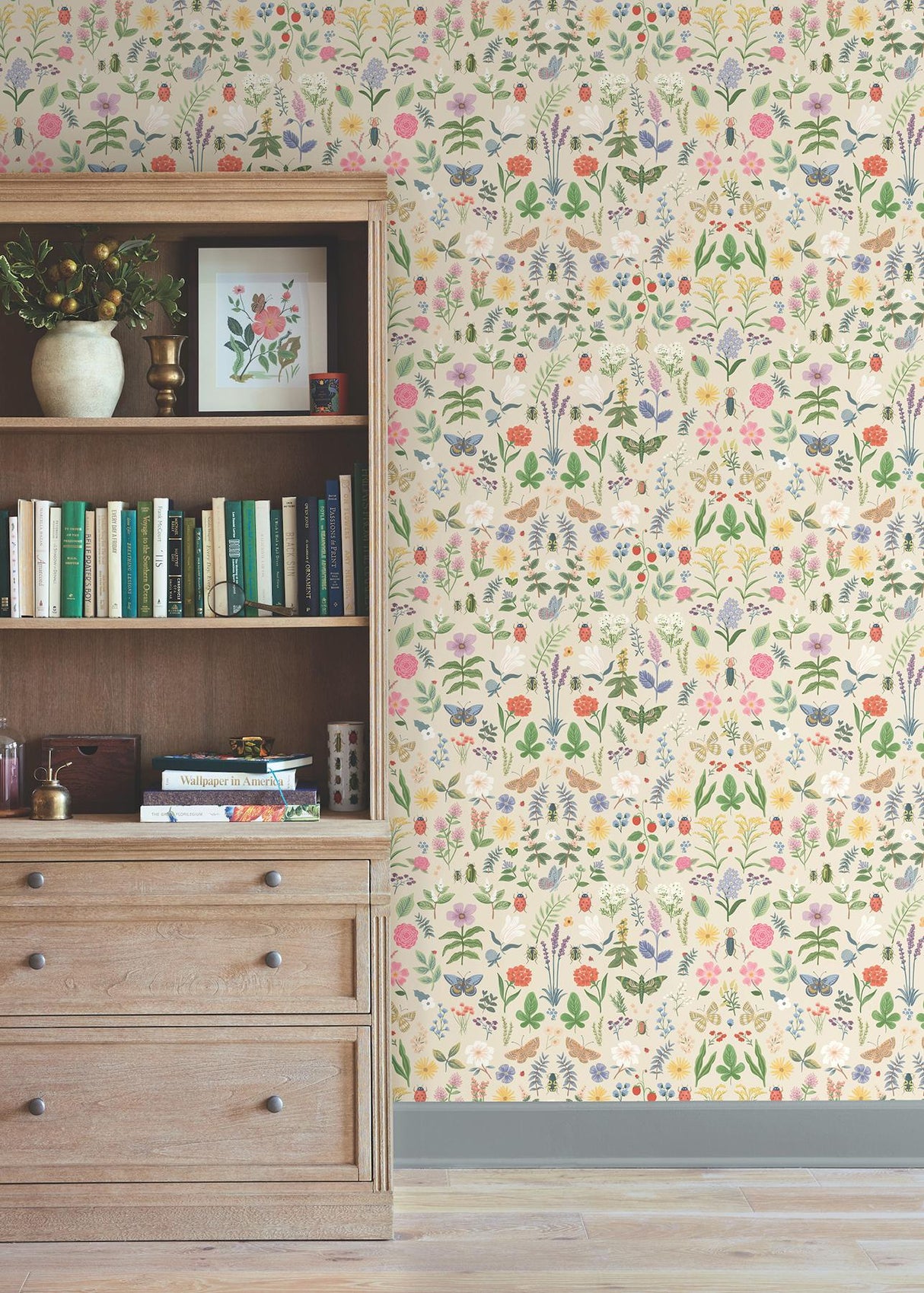 Rifle Paper Co. Curio Cream Peel And Stick Off-White Wallpaper