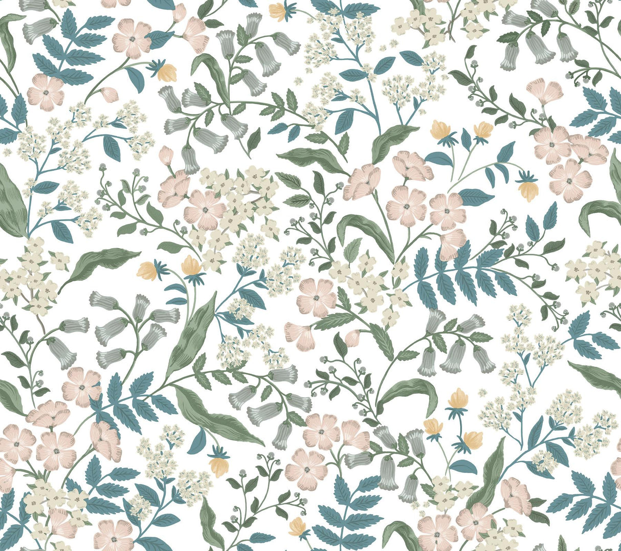 Rifle Paper Co. Sweetbrier Blush Peel And Stick Pink Wallpaper