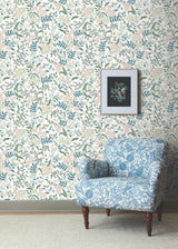 Rifle Paper Co. Sweetbrier Blush Peel And Stick Pink Wallpaper