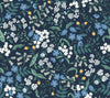 Rifle Paper Co. Sweetbrier Peel And Stick Blue Wallpaper