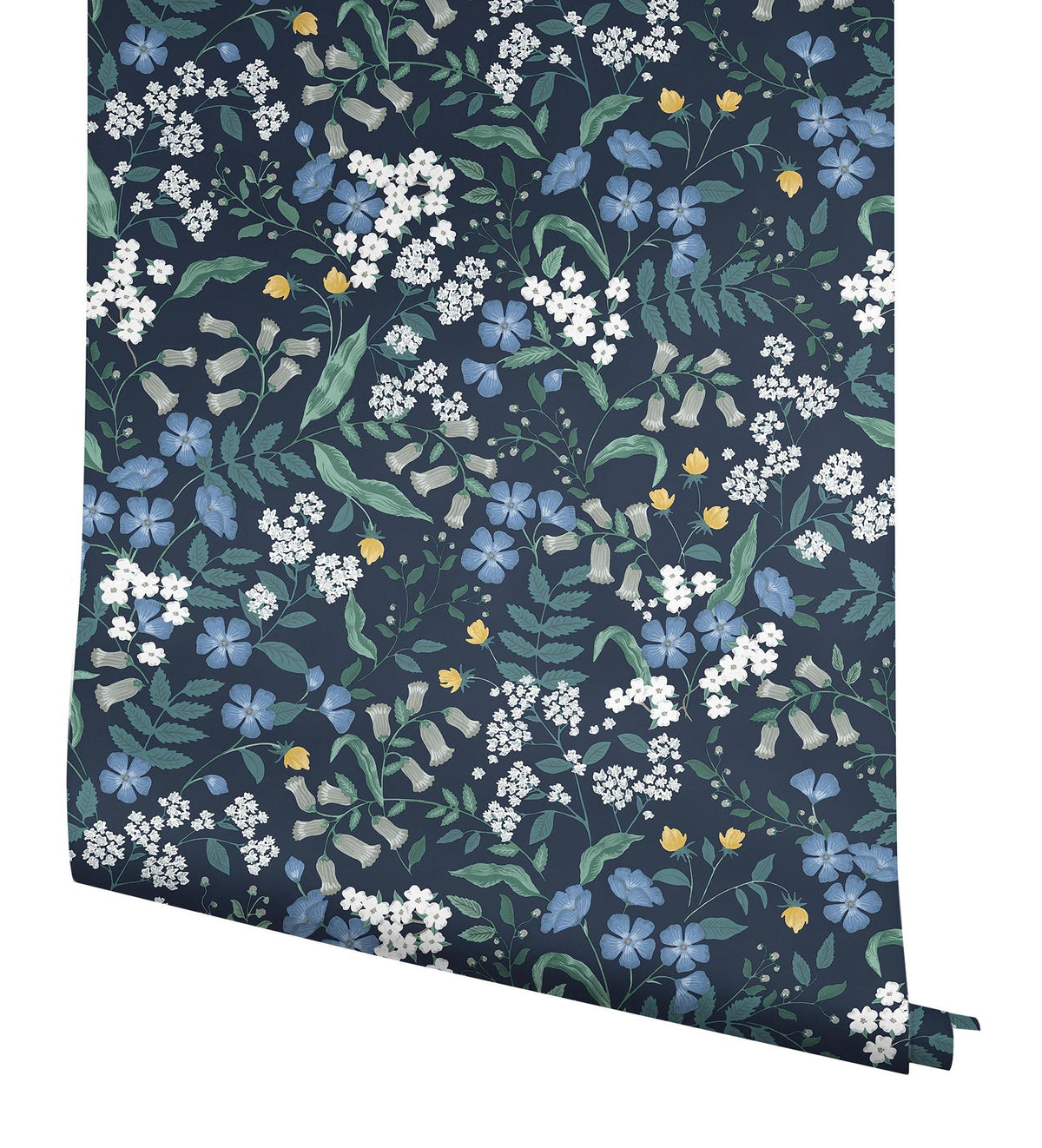 Rifle Paper Co. Sweetbrier Navy Peel And Stick Blue Wallpaper