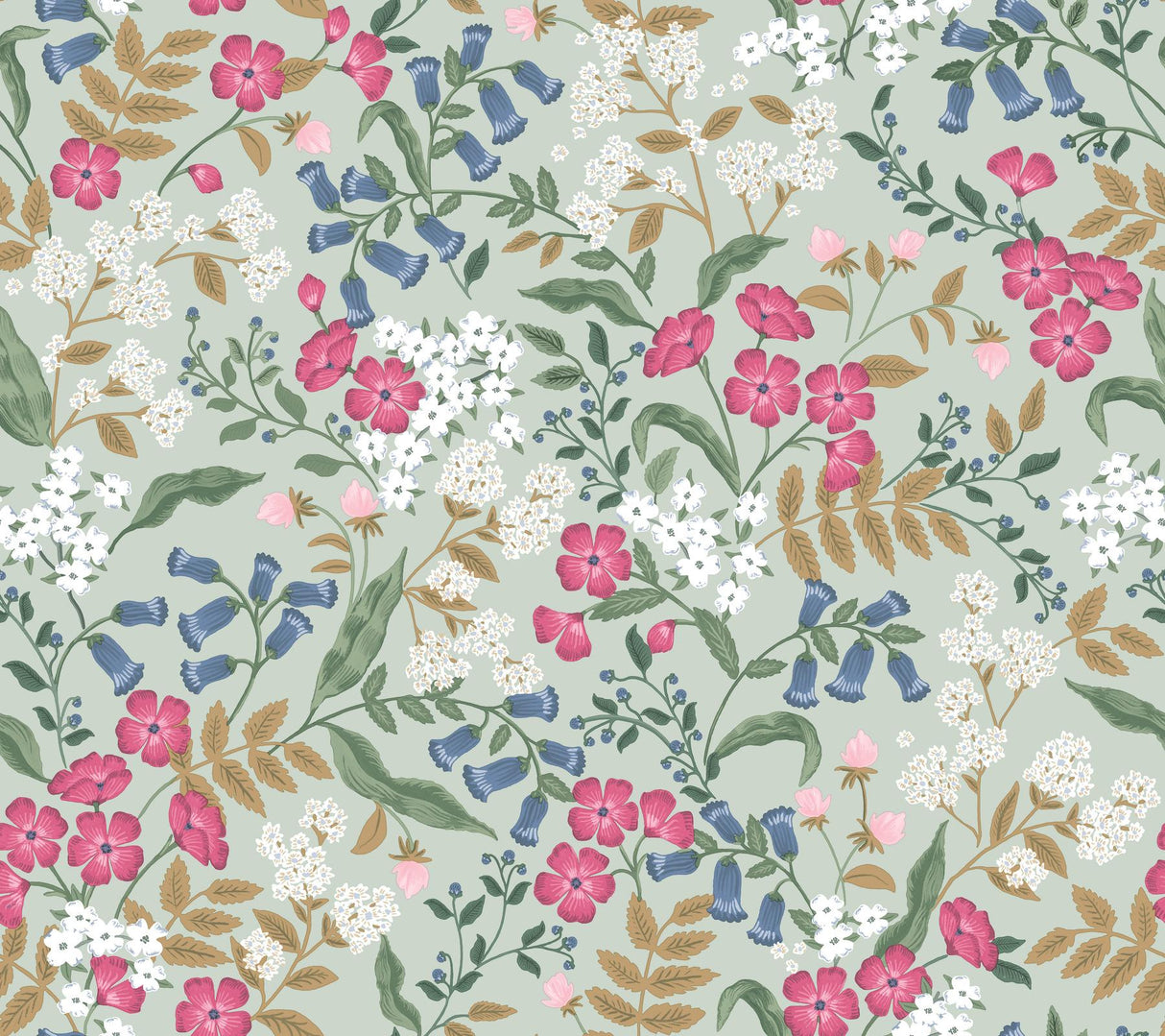 Rifle Paper Co. Sweetbrier Mint Peel And Stick Green Wallpaper