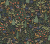 Rifle Paper Co. Woodland Peel And Stick Black Wallpaper