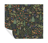 Rifle Paper Co. Woodland Black Peel And Stick Black Wallpaper