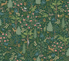 Rifle Paper Co. Woodland Peel And Stick Green Wallpaper