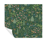 Rifle Paper Co. Woodland Emerald Peel And Stick Green Wallpaper