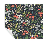Rifle Paper Co. Sweetbrier Black Peel And Stick Black Wallpaper