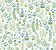 Rifle Paper Co. Menagerie Garden Blue Multicolor Peel and Stick Blue Wallpaper
