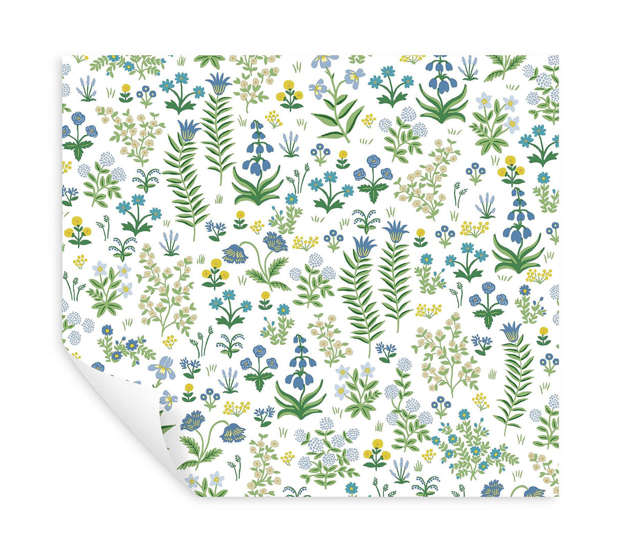 Rifle Paper Co. Menagerie Garden Blue Multicolor Peel And Stick Blue Wallpaper