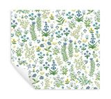 Rifle Paper Co. Menagerie Garden Blue Multicolor Peel And Stick Blue Wallpaper