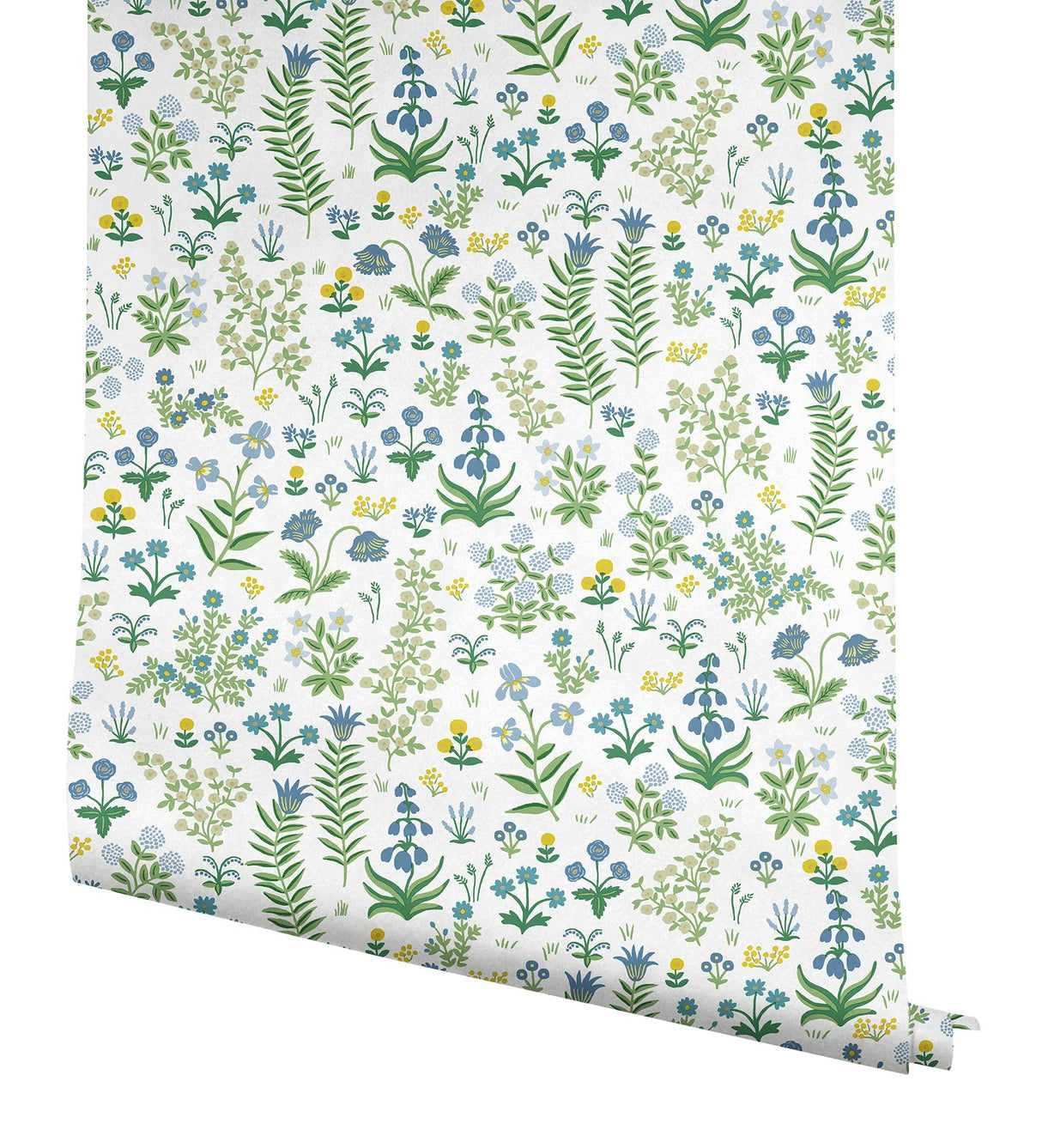 Rifle Paper Co. Menagerie Garden Blue Multicolor Peel And Stick Blue Wallpaper