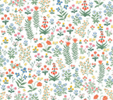 Rifle Paper Co. Menagerie Garden Rose Multicolor Peel and Stick Red Wallpaper