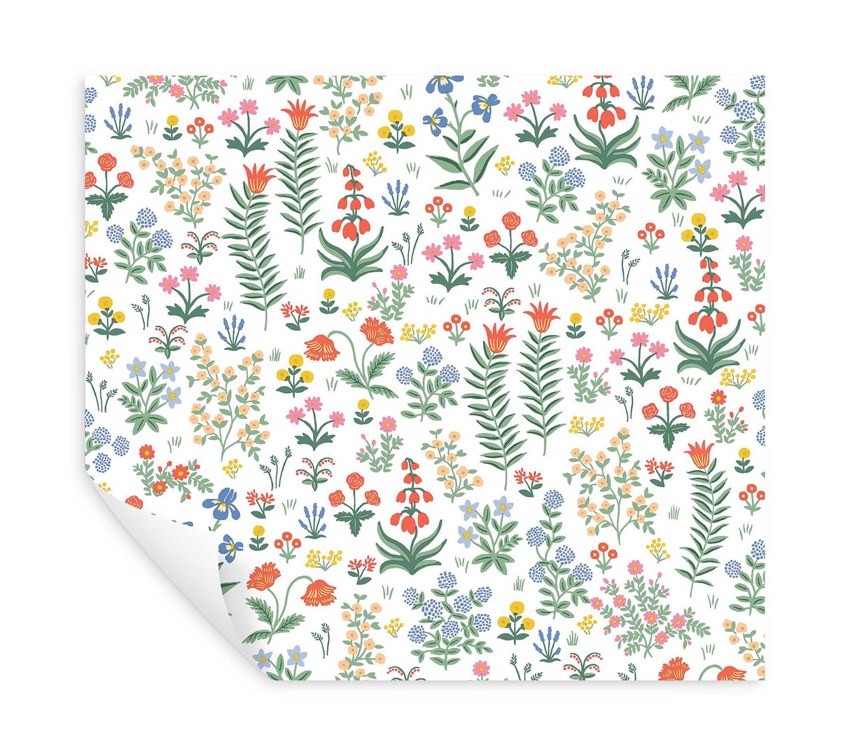 Rifle Paper Co. Menagerie Garden Rose Multicolor Peel And Stick Red Wallpaper