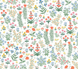 Rifle Paper Co. Menagerie Garden Rose Multicolor Peel And Stick Red Wallpaper