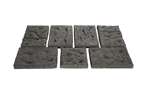 Phillips Collection Etched Rock Puzzle Wall Tiles Set of 9 Accent