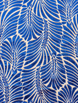 Scalamandre Plumes Silk Velvet Sapphire Fabric