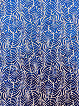 Scalamandre Plumes Silk Velvet Sapphire Fabric