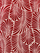 Scalamandre Plumes Silk Velvet Cerise Fabric