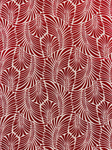 Scalamandre Plumes Silk Velvet Cerise Fabric