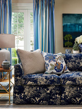 Scalamandre Ridge Edge Blue Shadow Fabric