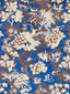Scalamandre Tails Tale Blue Wood Fabric