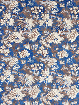 Scalamandre Tails Tale Blue Wood Fabric