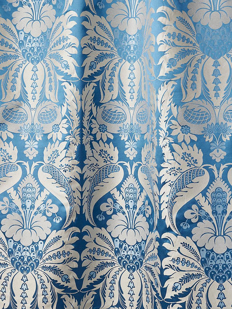 Scalamandre Estate Damask Blue Jay Fabric
